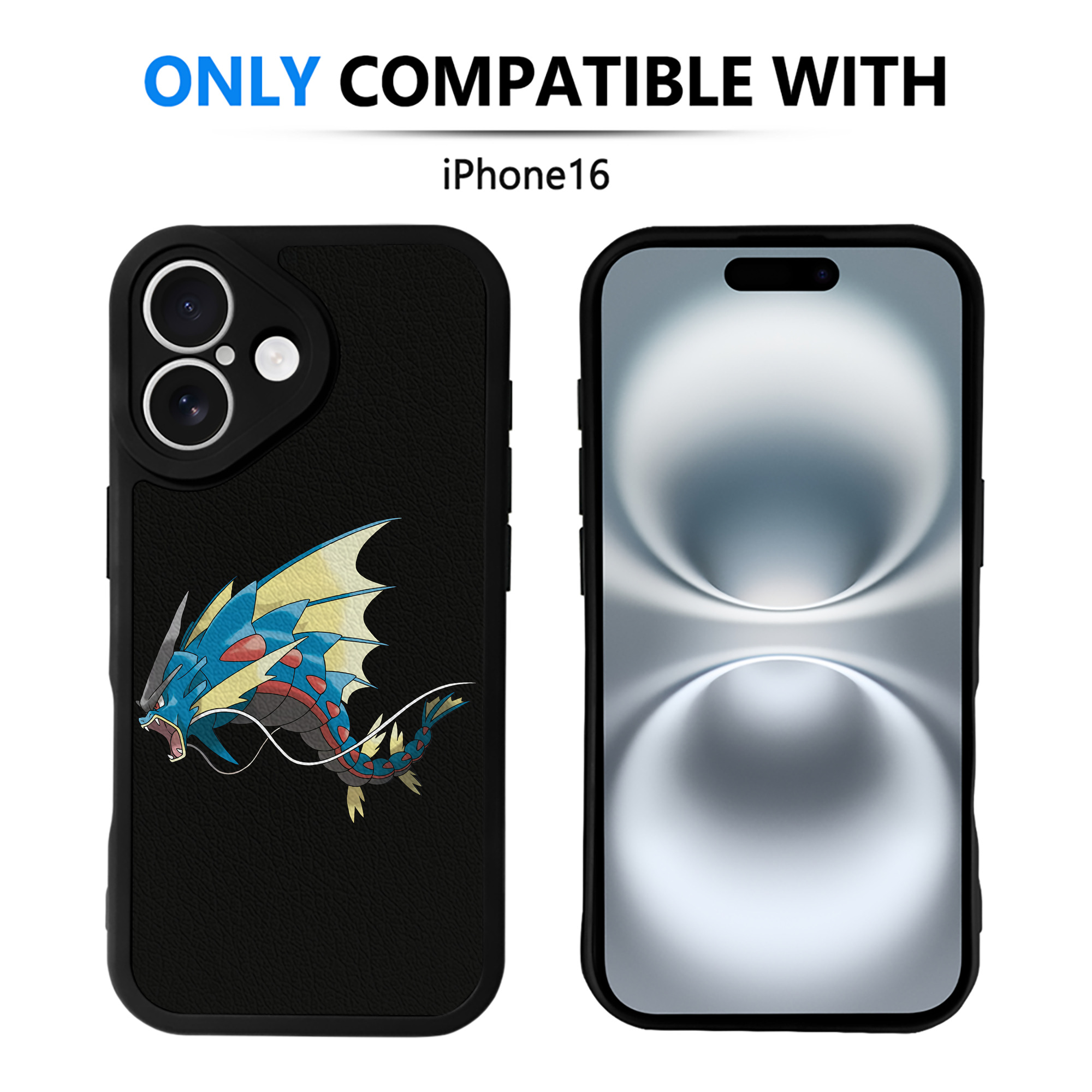 （画像用） ポケットモンスター Pokémon 【iPhone 16シリーズ対応】シリコンスマホケース（レザー調） 材質：シリコン